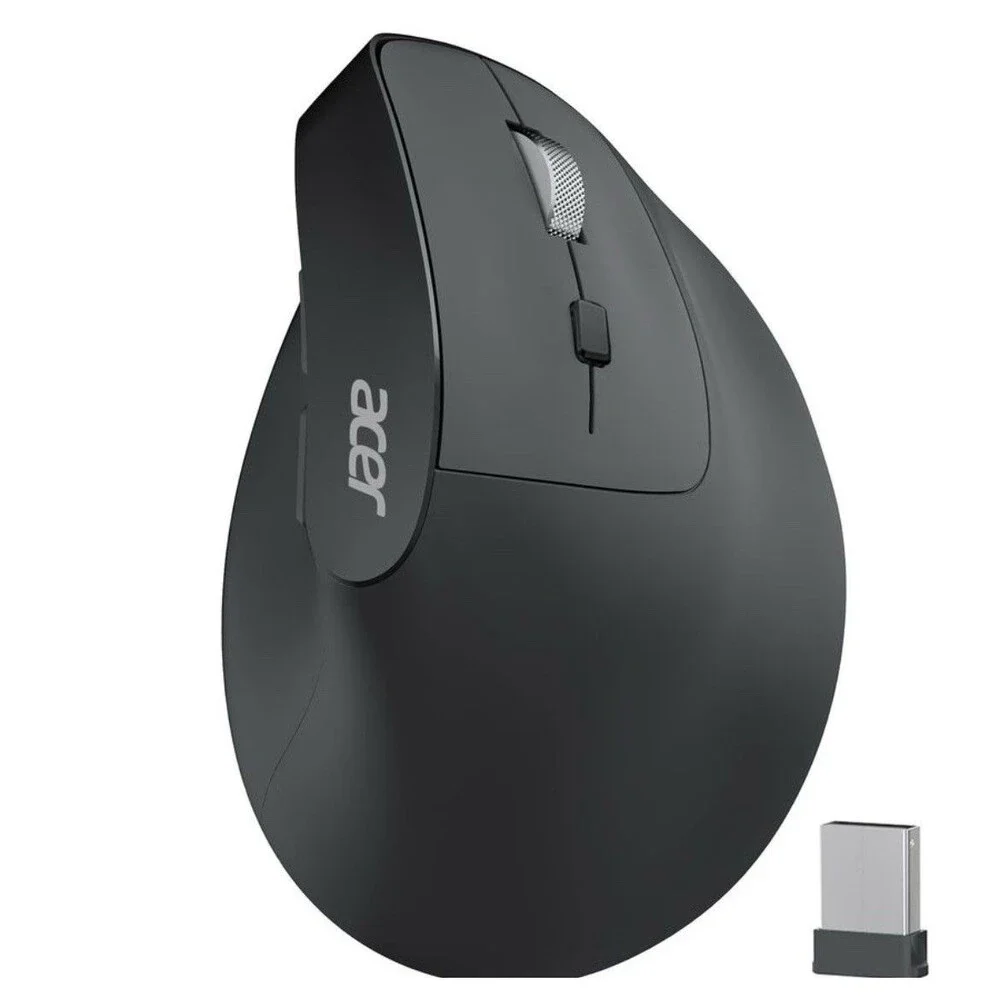 Acer Ergonomic Mouse Wireless, Adjustable DPI Vertical Mouse 1000/1200/1600